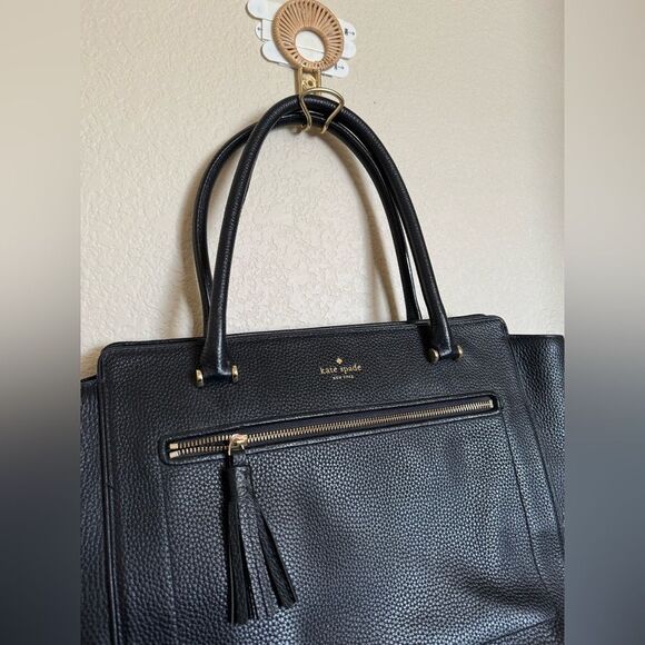 KATE SPADE Chester Street Allyn Pebbled Leather Bag Tote in Large Black - Picture 3 of 10